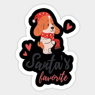 Santa's Favourite Sticker